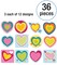 Carson Dellosa | Hearts Mini Colorful Cut-Outs | 3-inch x 3-inch, 36pcs